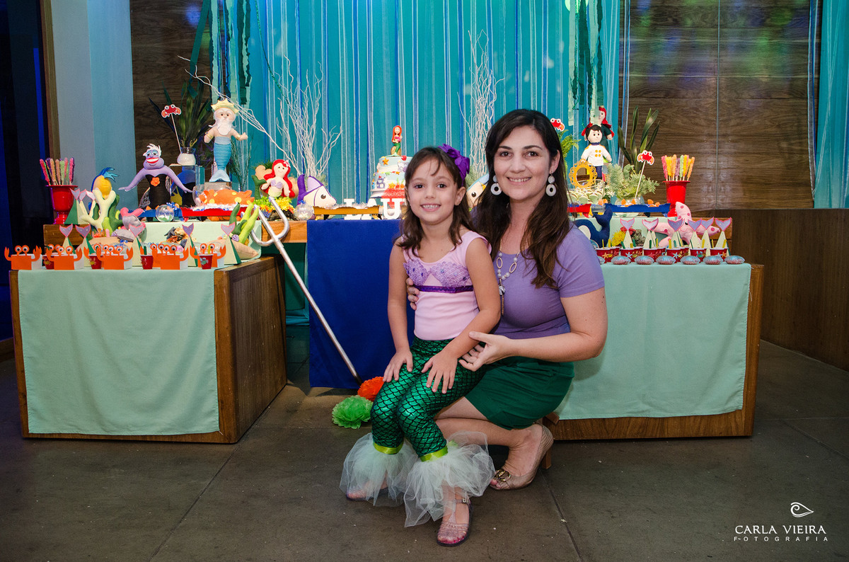 Festa Infantil; Pequena Sereia; aniversário