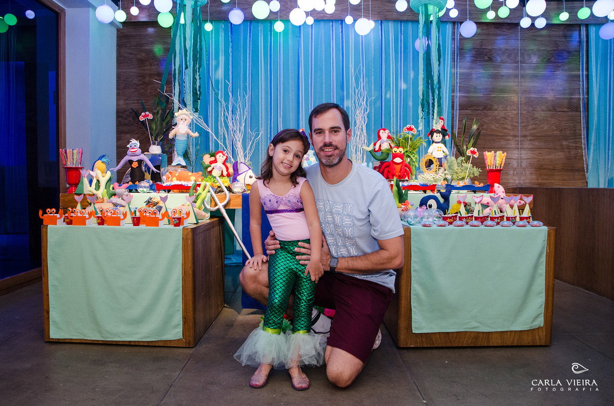 Festa Infantil; Pequena Sereia; aniversário