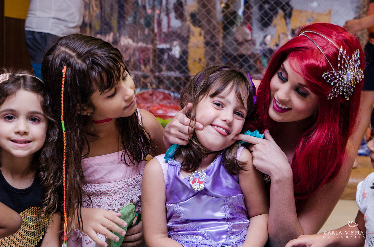 Festa Infantil; Pequena Sereia; aniversário