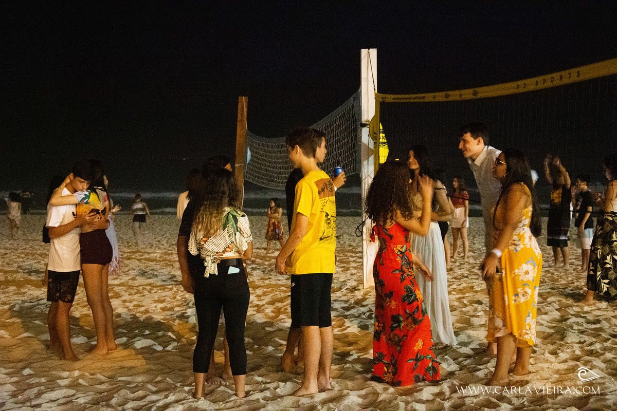Festa de 15 anos na praia