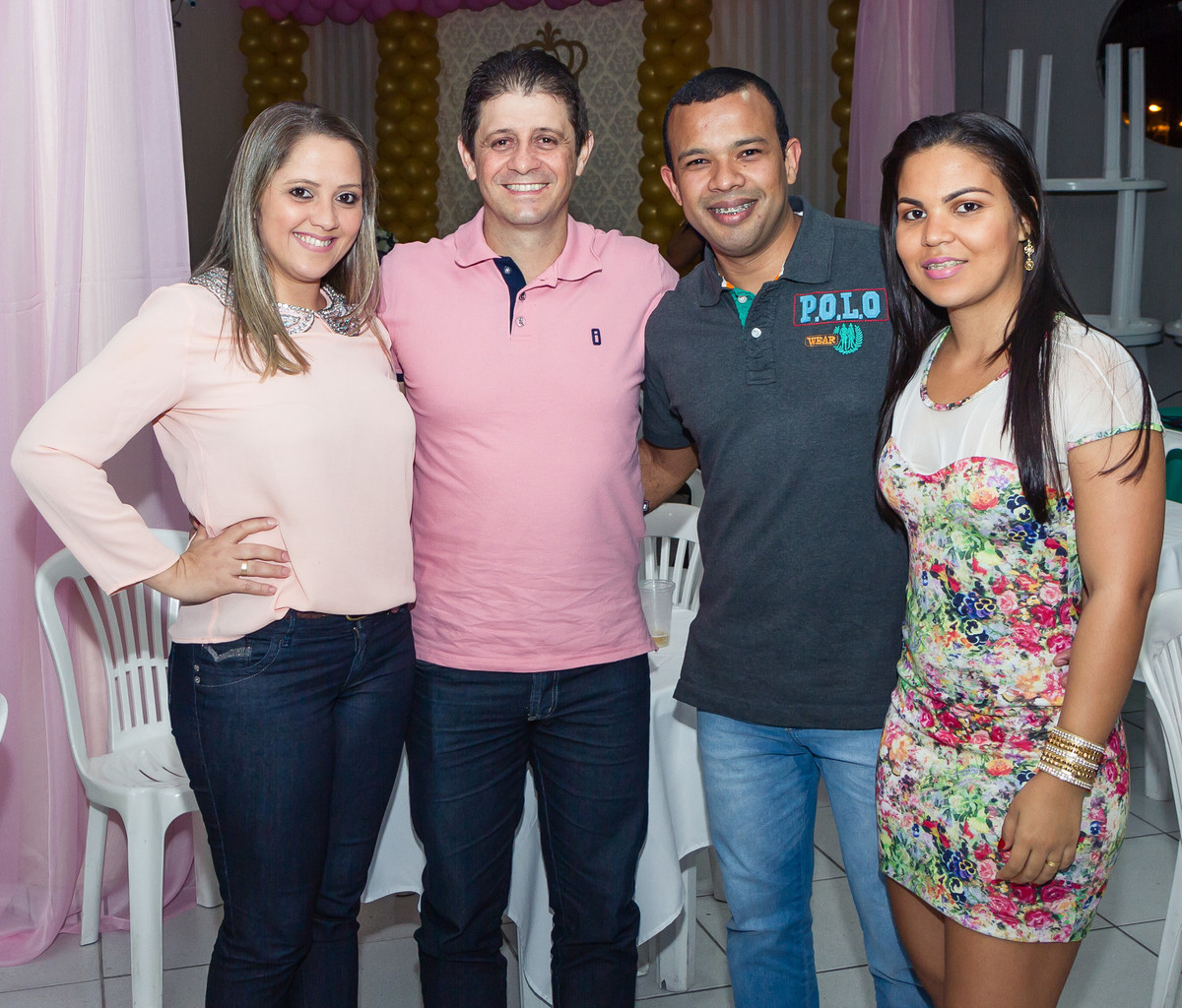 Pais da Luísa com amigos especiais pelo fotógrafo Douglas Maia