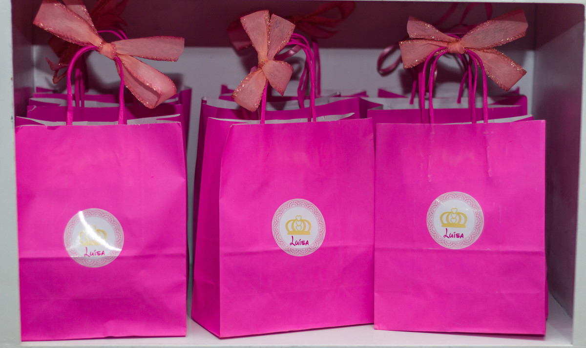 Sacola de lembrancinha Tema Princesa pelo fotógrafo Douglas Maia