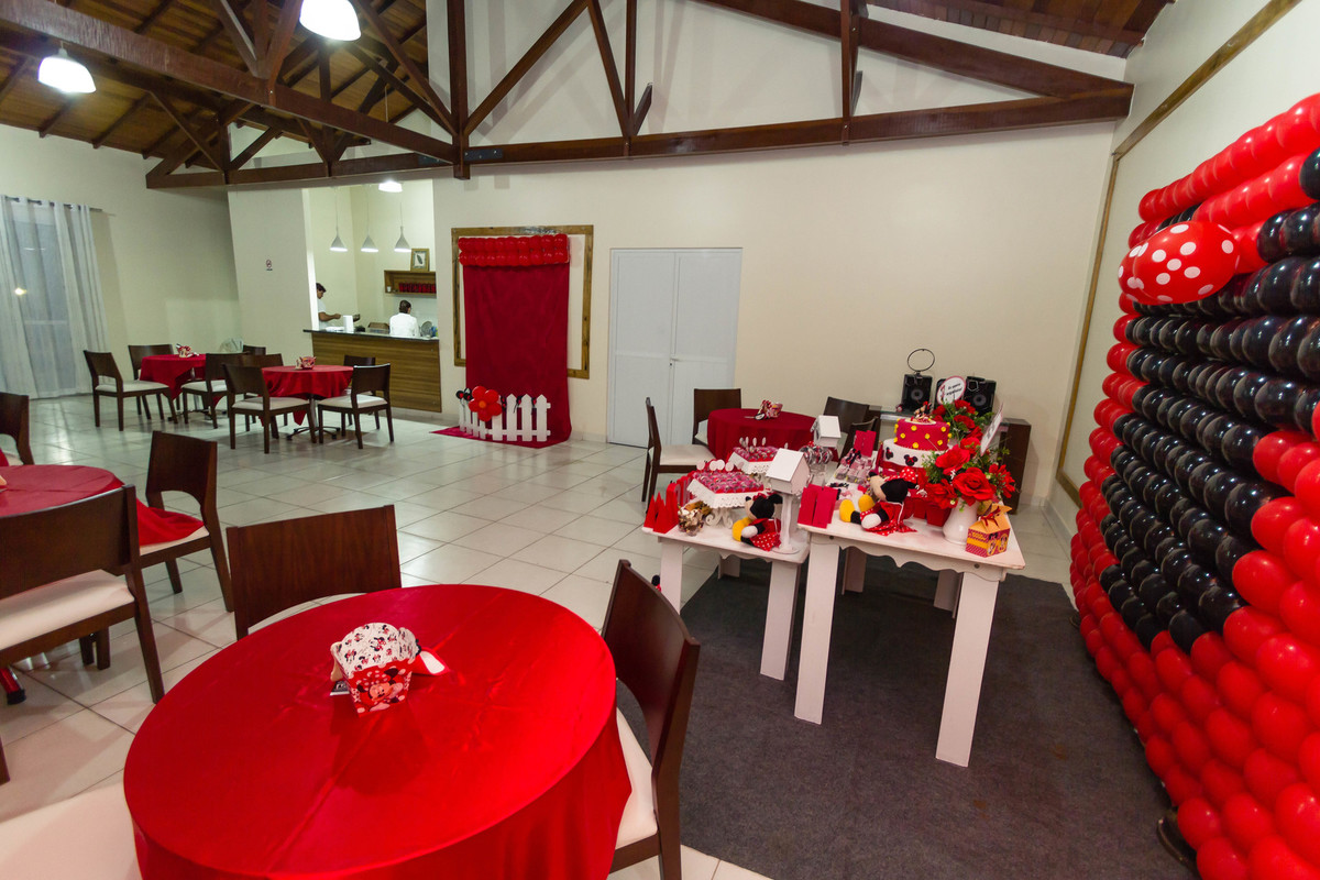 Decoração do Salão Tema Minnie pelo fotógrafo Douglas Maia