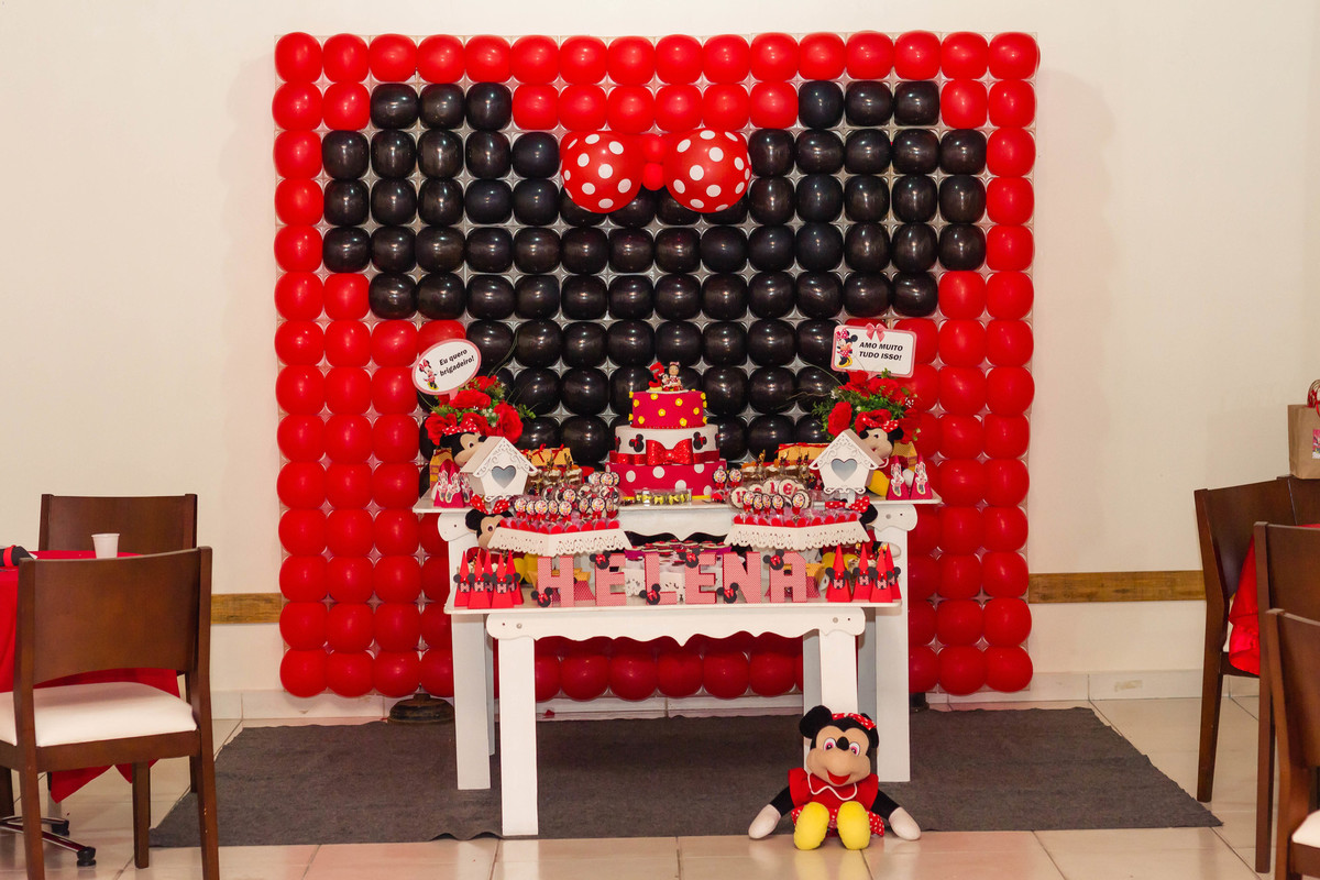 Mesa principal Tema Minnie pelo fotógrafo Douglas Maia