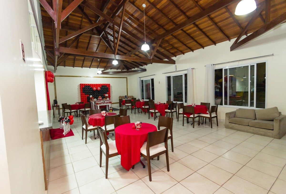 Mesas dos convidados Tema Minnie pelo fotógrafo Douglas Maia