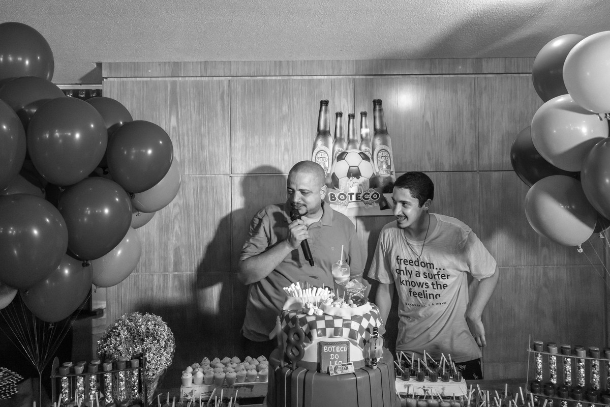 Pai falando pelo fotógrafo Douglas Maia
