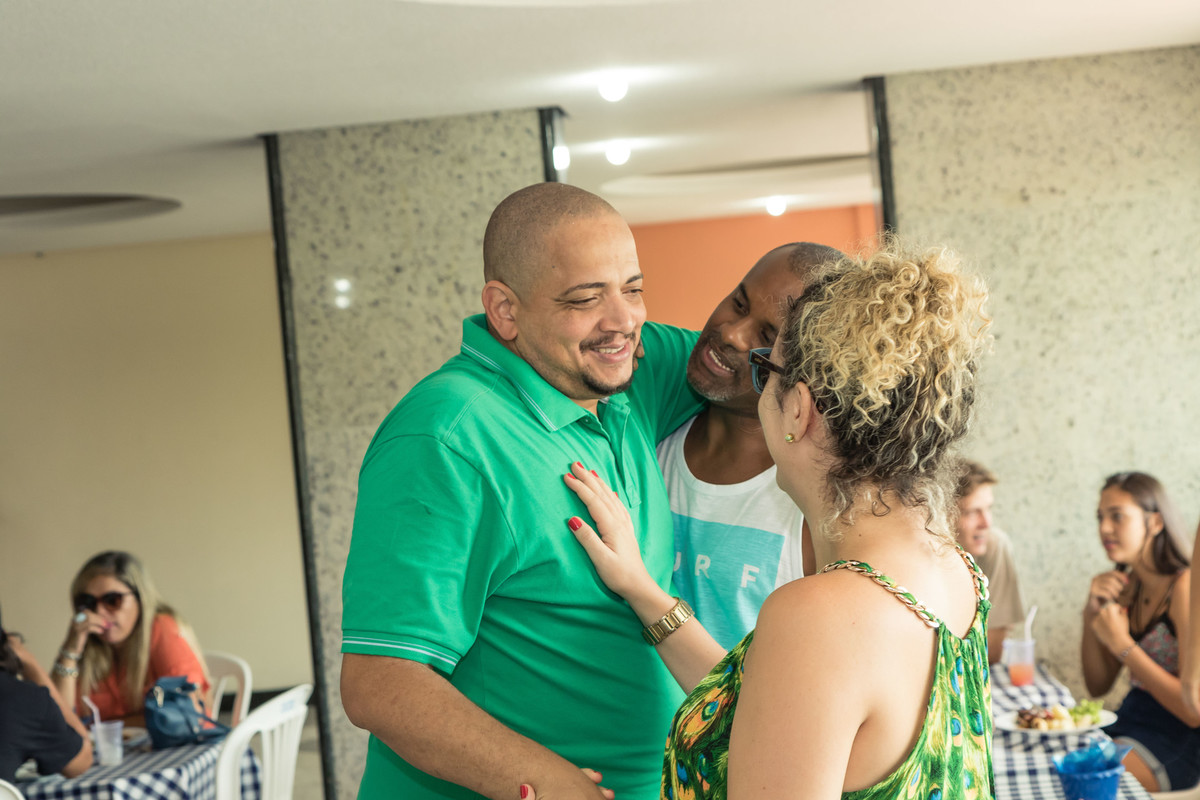 Pai conversando pelo fotógrafo Douglas Maia