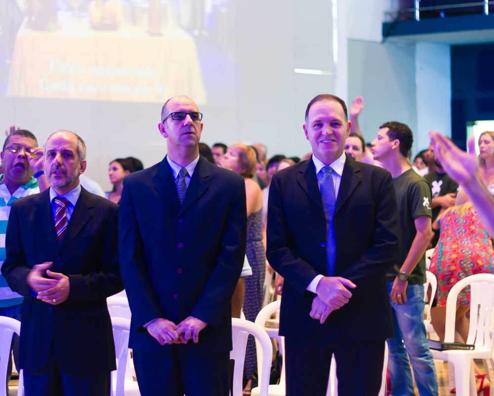 Pastores na Igreja Missão Praia da Costa pelo fotógrafo Douglas Maia