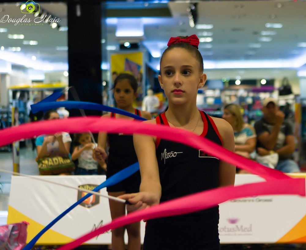 Ginástica Rítmica com fita pelo fotógrafo Douglas Maia