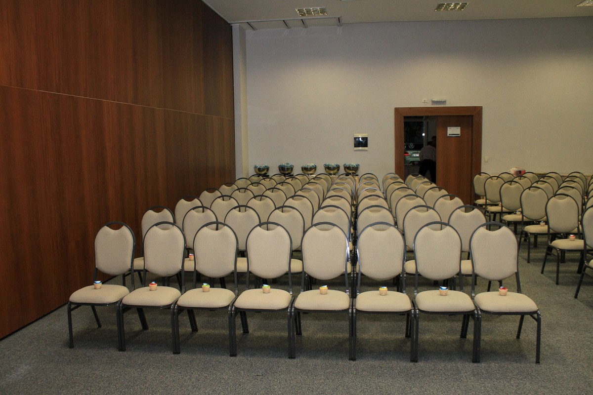 Sala preparada para o evento pelo fotógrafo Douglas Maia