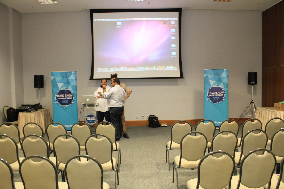 Espaço de apresentação pelo fotógrafo Douglas Maia