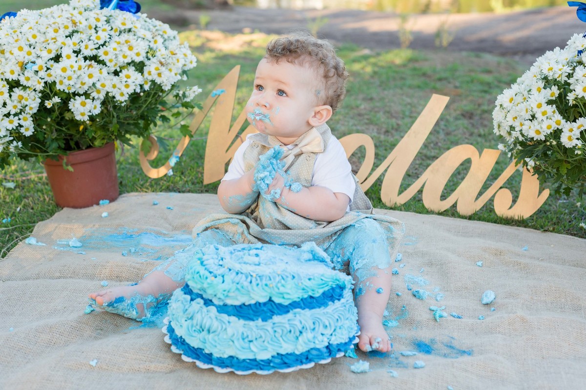 Príncipe Smash the Cake Nicolas pelo fotógrafo Douglas Maia