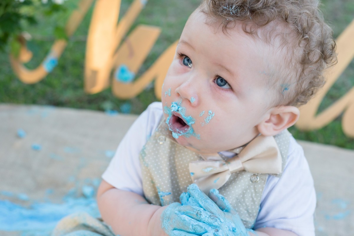 Lindo bebê no Smash the Cake pelo fotógrafo Douglas Maia