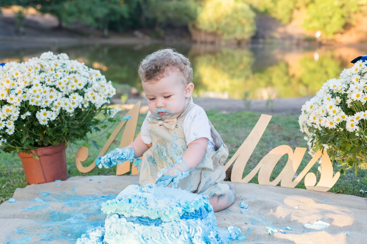 Lindas fotos smash the cake pelo fotógrafo Douglas Maia