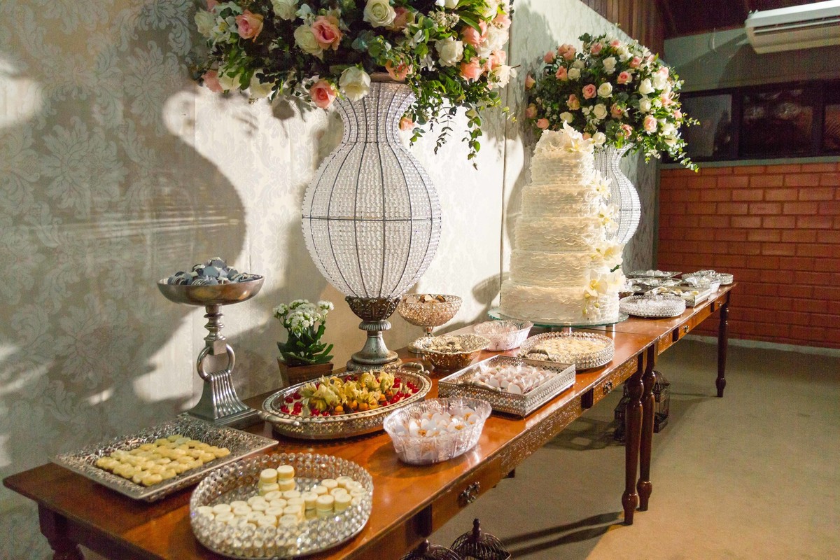 Mesa com alimento Bodas de Prata pelo fotógrafo Douglas Maia