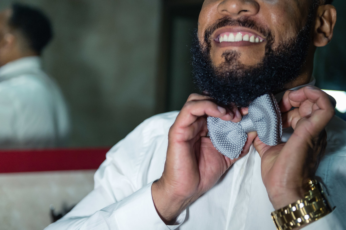 Gravata borboleta Bodas de Prata pelo fotógrafo Douglas Maia