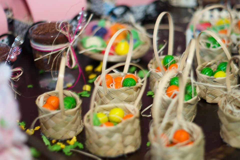 Cestinhas com frutas Decoração Fazendinha da Lara pelo fotógrafo Douglas Maia