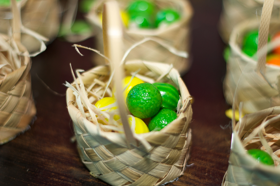 Mini cestas com frutas Decoração Fazendinha pelo fotógrafo Douglas Maia