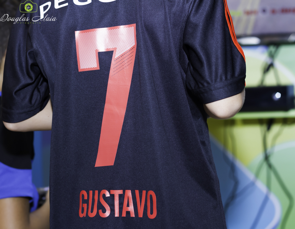 Camisa Gustavo 7 Anos Tema Flamengo pelo fotógrafo Douglas Maia