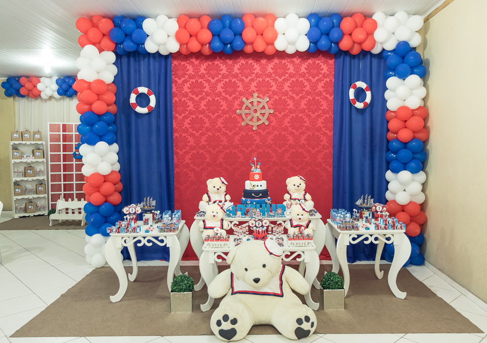 Mesa decorada Tema Marinheiro pelo fotógrafo Douglas Maia