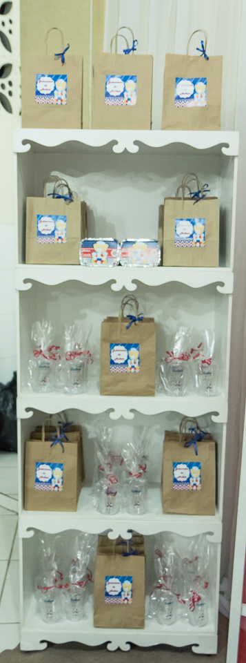 Armário com lembrancinhas Tema Marinheiro pelo fotógrafo Douglas Maia