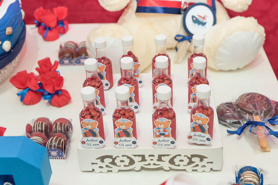 Garrafinha com confete Tema Marinheiro pelo fotógrafo Douglas Maia