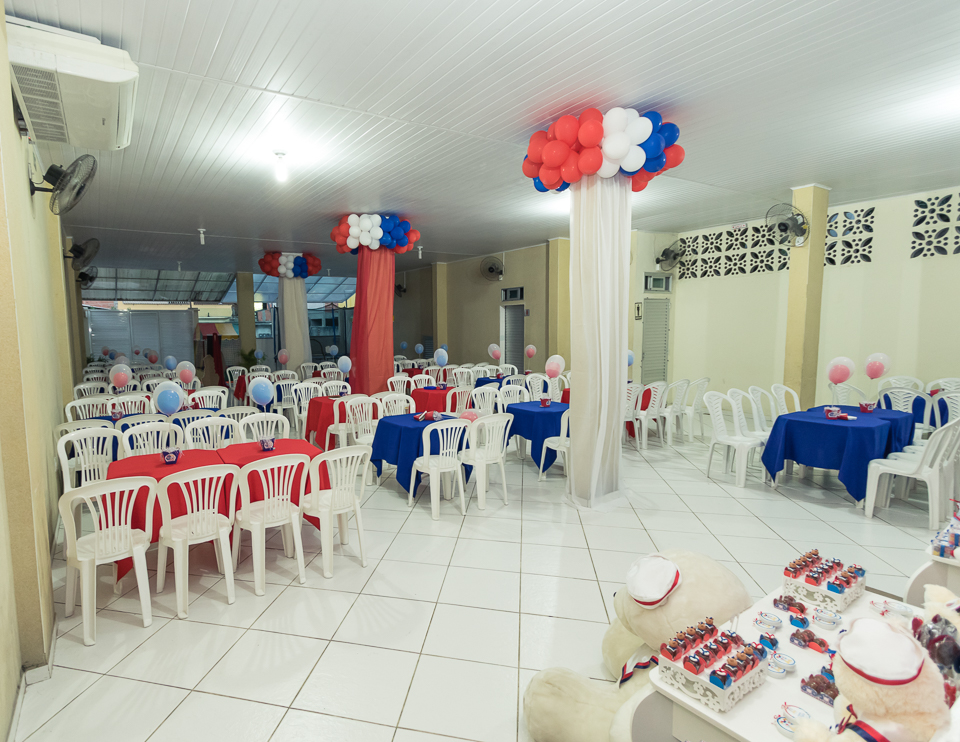 Decoração das mesas Tema Marinheiro pelo fotógrafo Douglas Maia