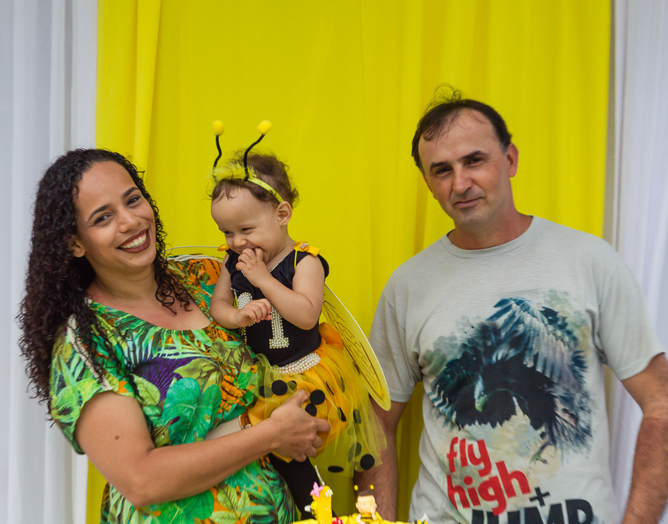 Déborah ao lado de seus pais pelo fotógrafo Douglas Maia