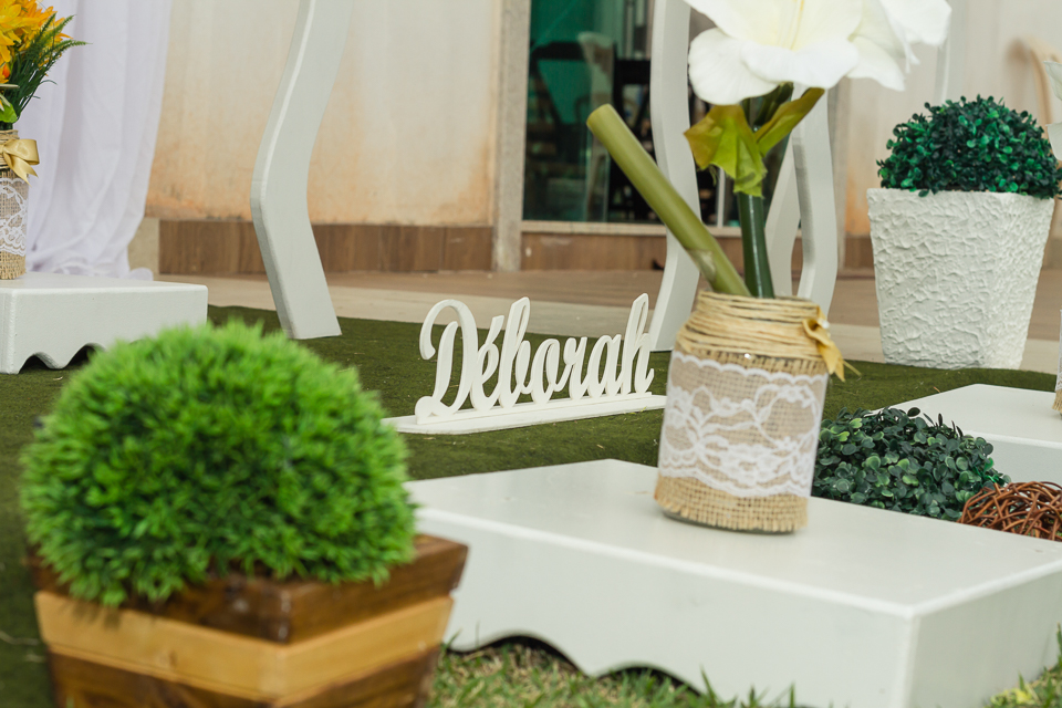 Flor e nome Déborah pelo fotógrafo Douglas Maia