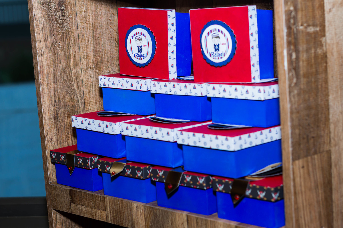 Caixas personalizadas Tema Marinheiro pelo fotógrafo Douglas Maia