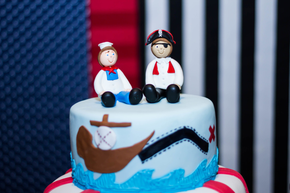 Bolo Tema Marinheiro e Pirata pelo fotógrafo Douglas Maia