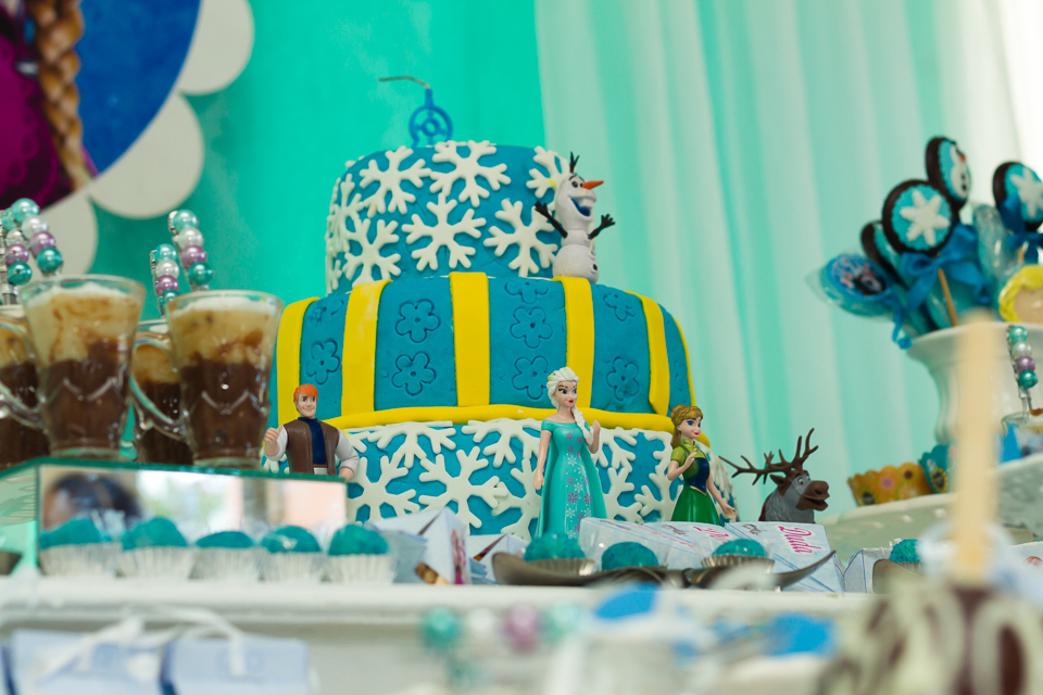 Bolo personalizado Tema Frozen Elsa pelo fotógrafo Douglas Maia