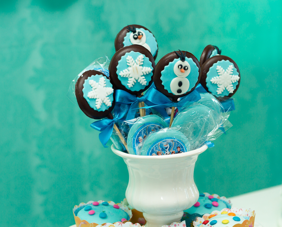 Pirulito de chocolate Tema Frozen pelo fotógrafo Douglas Maia