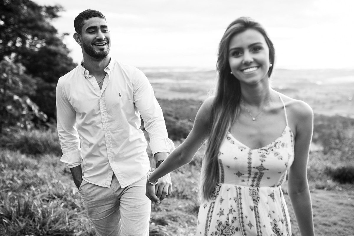 ensaio no morro ao nascer do sol