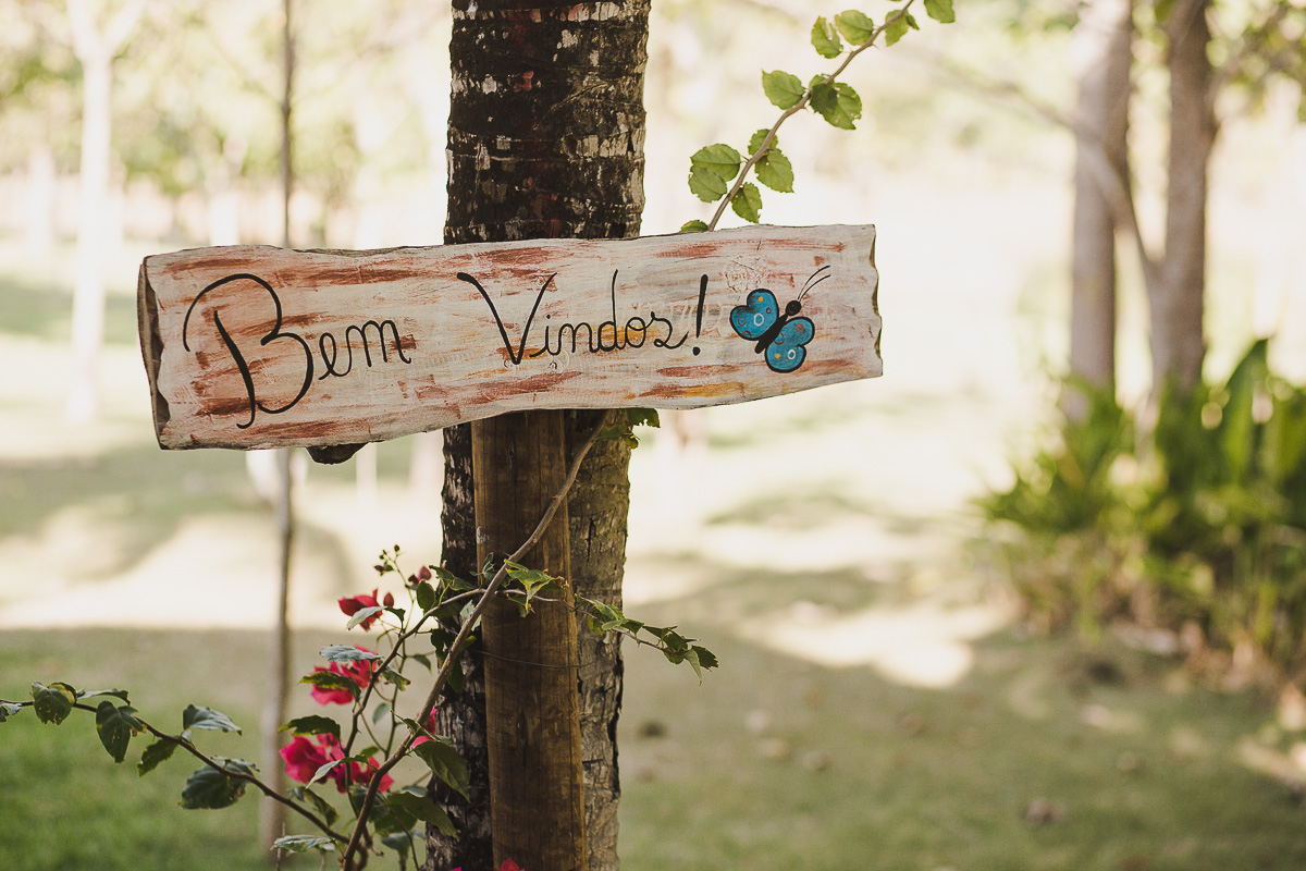 plaquinha bem vindos