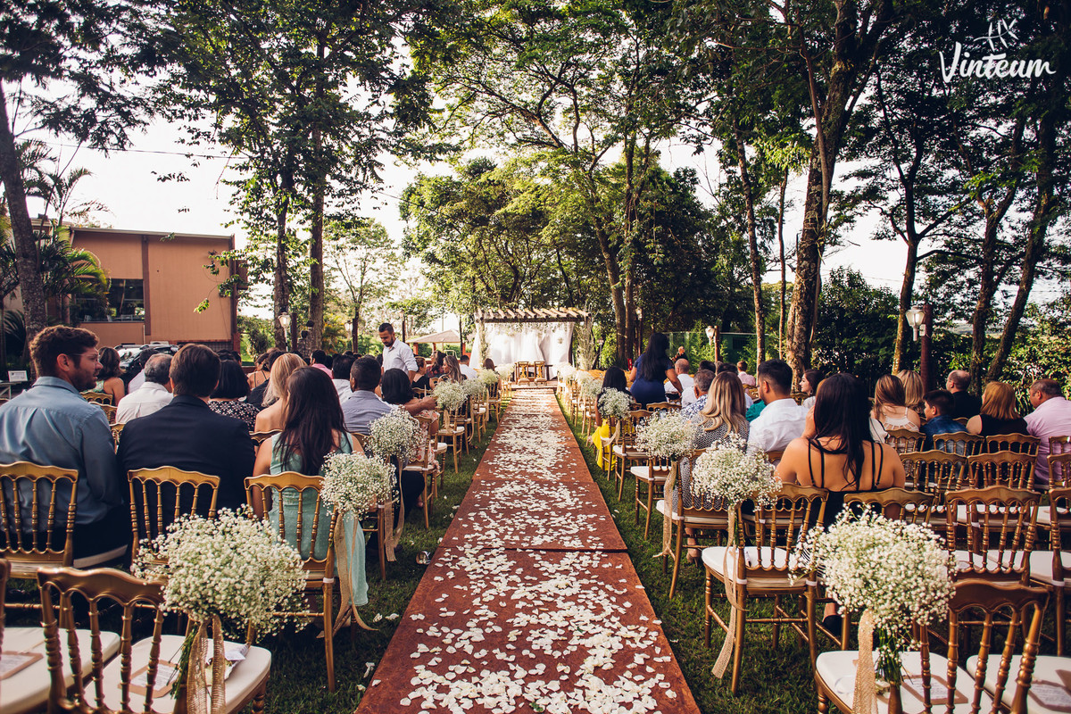Casamento ao ar livre, cerimônia