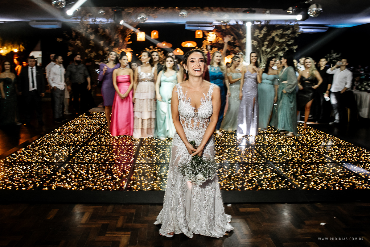 hora do bouquet da noiva