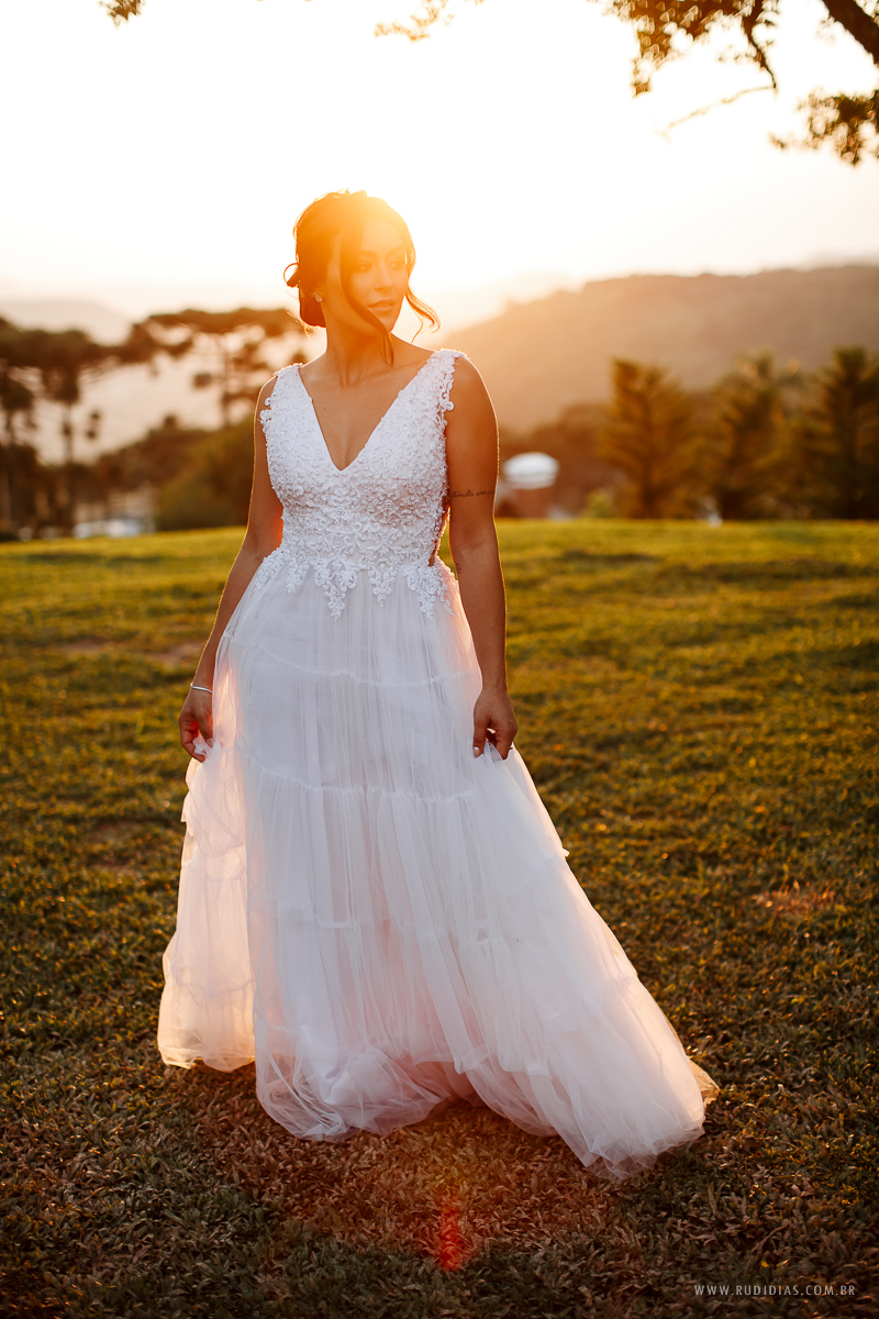 Cerimônia no final da tarde na Casa Nuvole