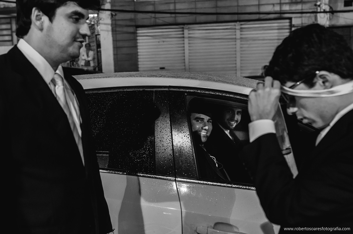 Casamento em Arara/PB, chegada do noivo