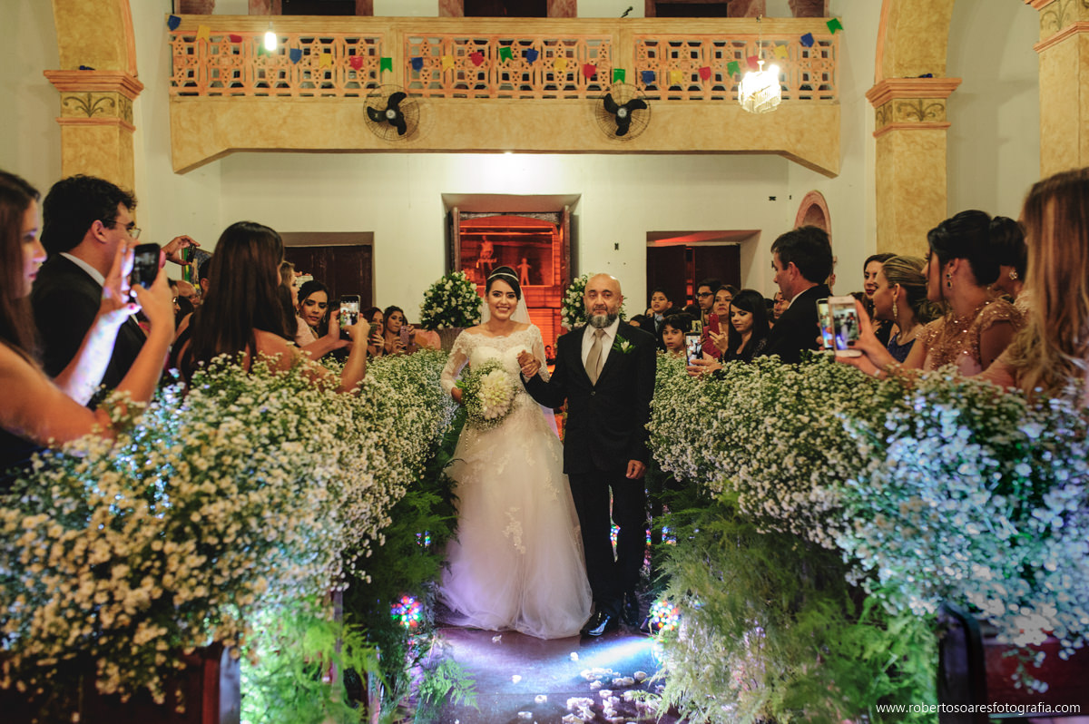 Casamento em Arara/PB, entrada da noiva