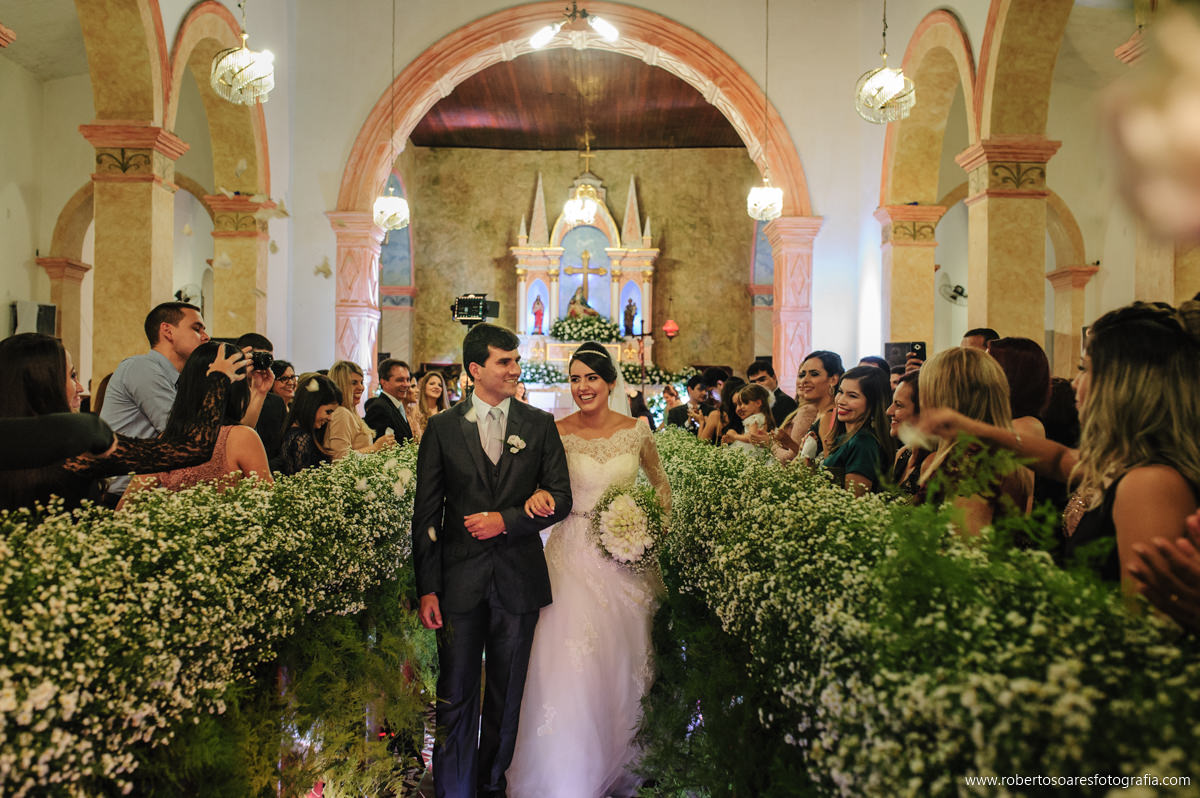 Casamento em Arara/PB, saida do casal