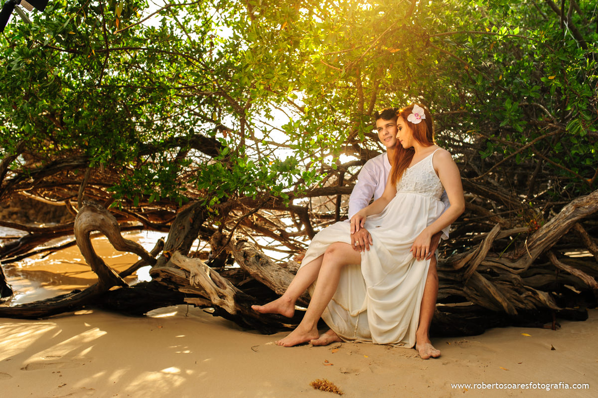Romantismo na Praia de Tamababa