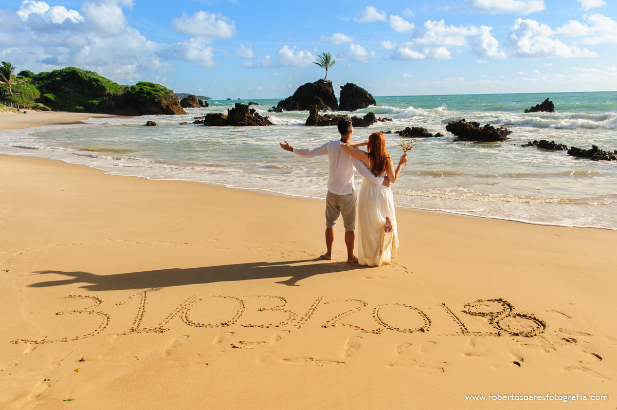 Romantismo na Praia de Tamababa