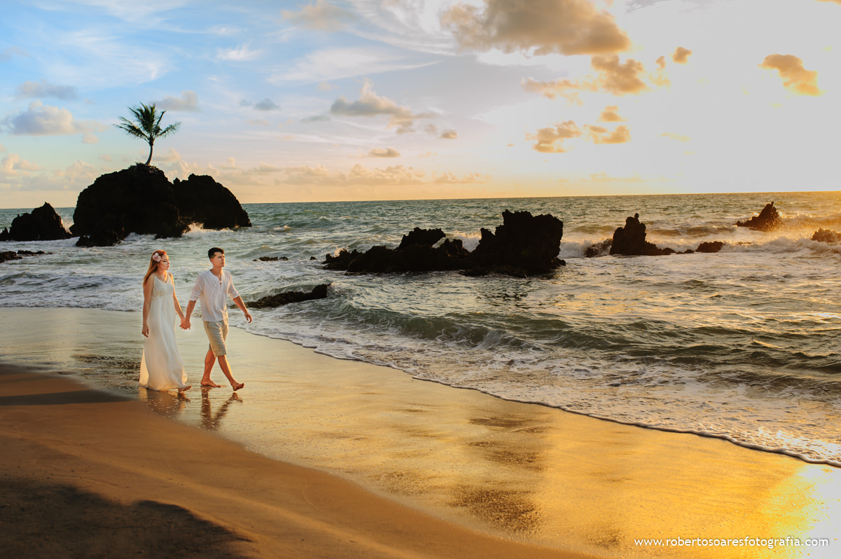 Romantismo na Praia de Tamababa