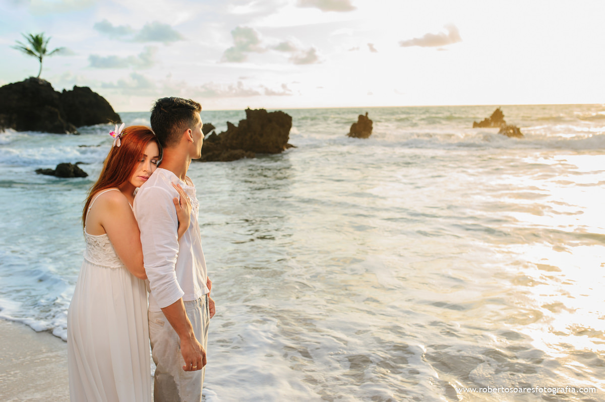 Romantismo na Praia de Tamababa
