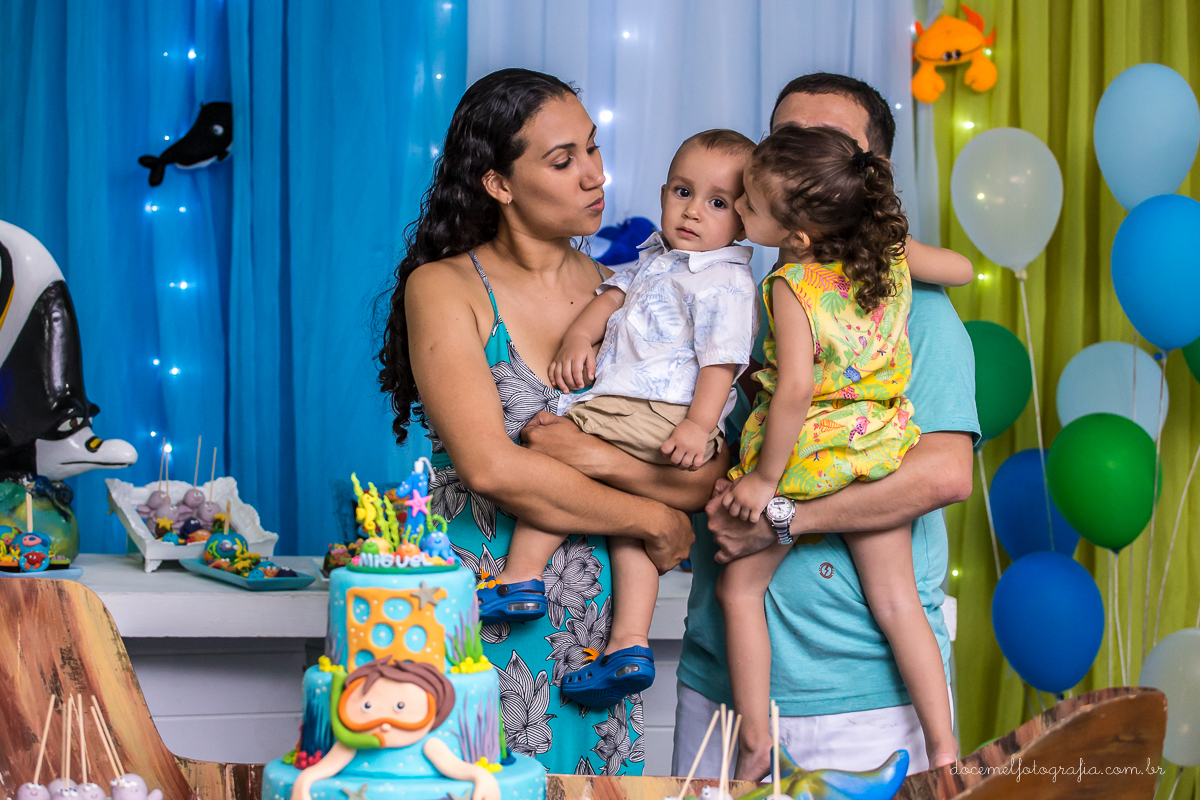 fotografia infantil,primeiro aninho, festas,festa no fundo mar, fotografia infantil São Gonçalo, fotografia infantil Niterói, doce mel fotografia, foto de crianças