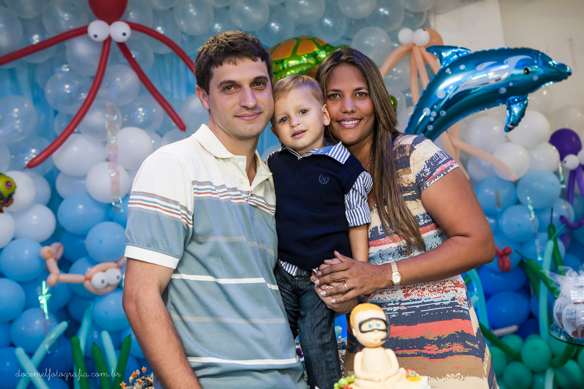 Fotografia infanti, fotografia de crianças, dois aninhos, tema da festa, fundo do mar,fotografia de família,  São gonçalo-RJ