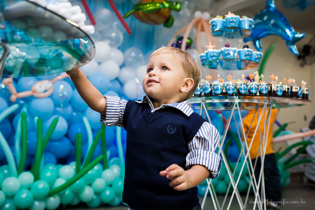 Fotografia infanti, fotografia de crianças, dois aninhos, tema da festa, fundo do mar,fotografia de família,  São gonçalo-RJ
