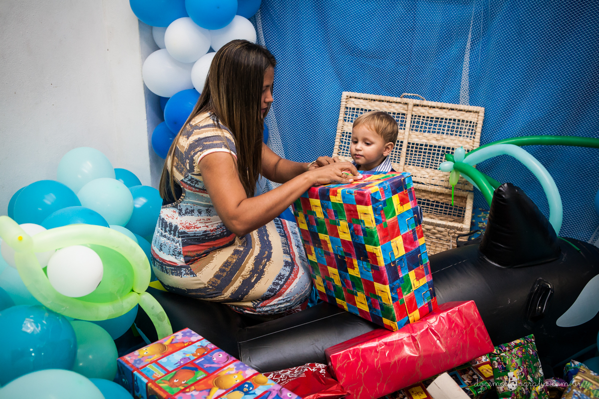 Fotografia infanti, fotografia de crianças, dois aninhos, tema da festa, fundo do mar,fotografia de família,  São gonçalo-RJ