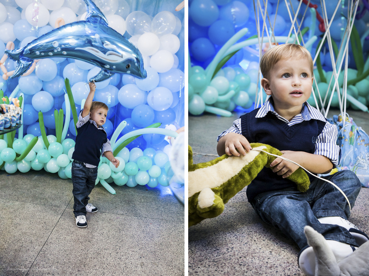 Fotografia infanti, fotografia de crianças, dois aninhos, tema da festa, fundo do mar,fotografia de família,  São gonçalo-RJ